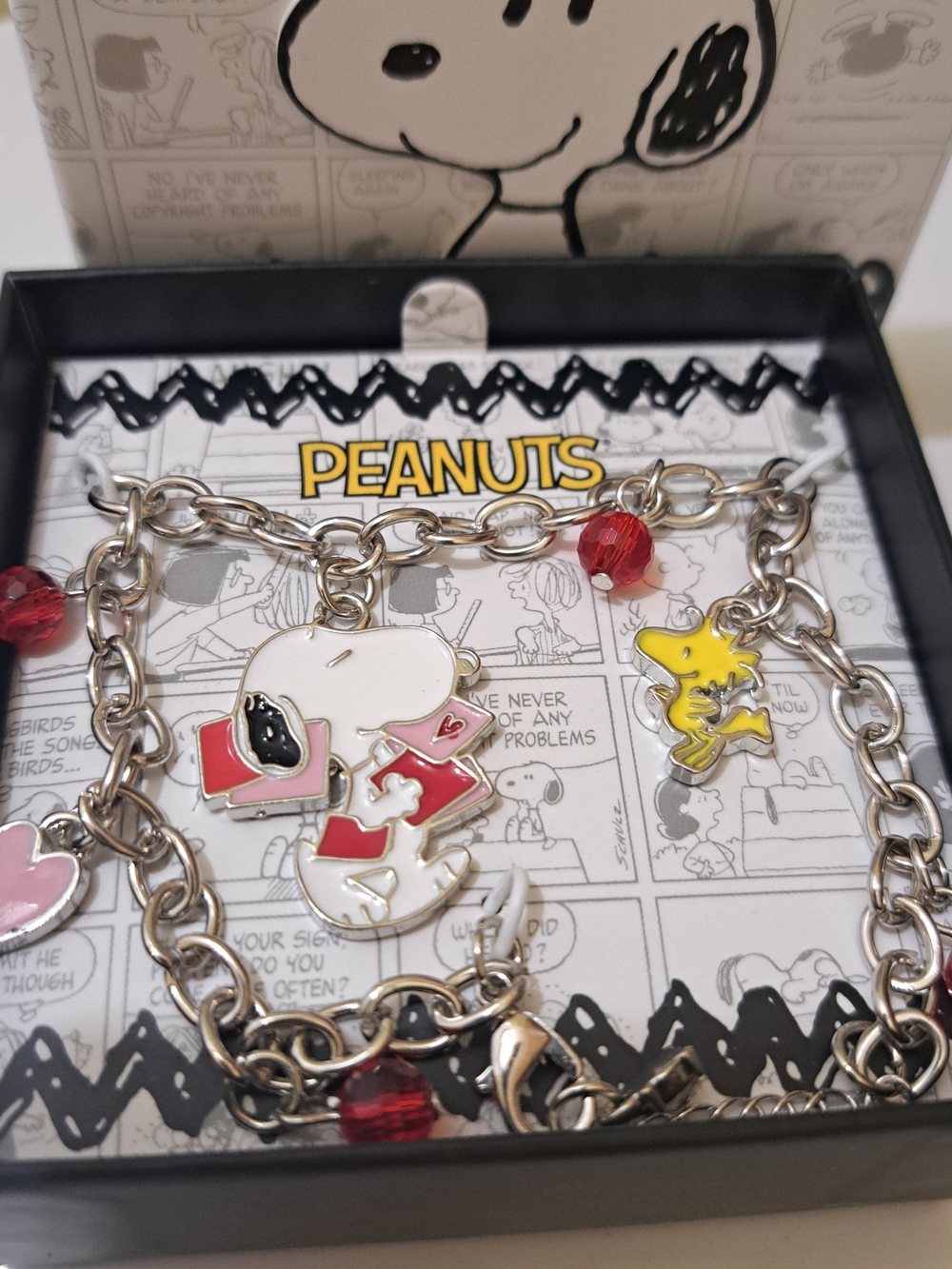 Peanuts Snoopy & Woodstock Charm Bracelet - Picture 2 of 4